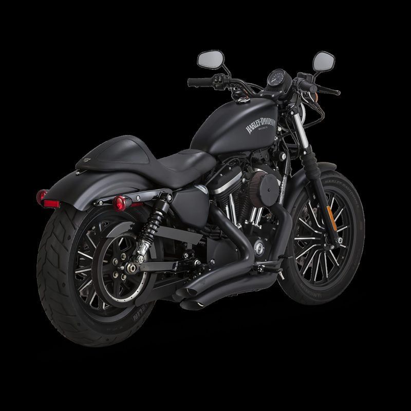 Vance and Hines 46367 - VAH46367 - Vance & Hines HD Sportster 14-22 Big Radius 2-2 Black PCX Full System Exhaust - Shipped in Europe - Tuningsupply.com