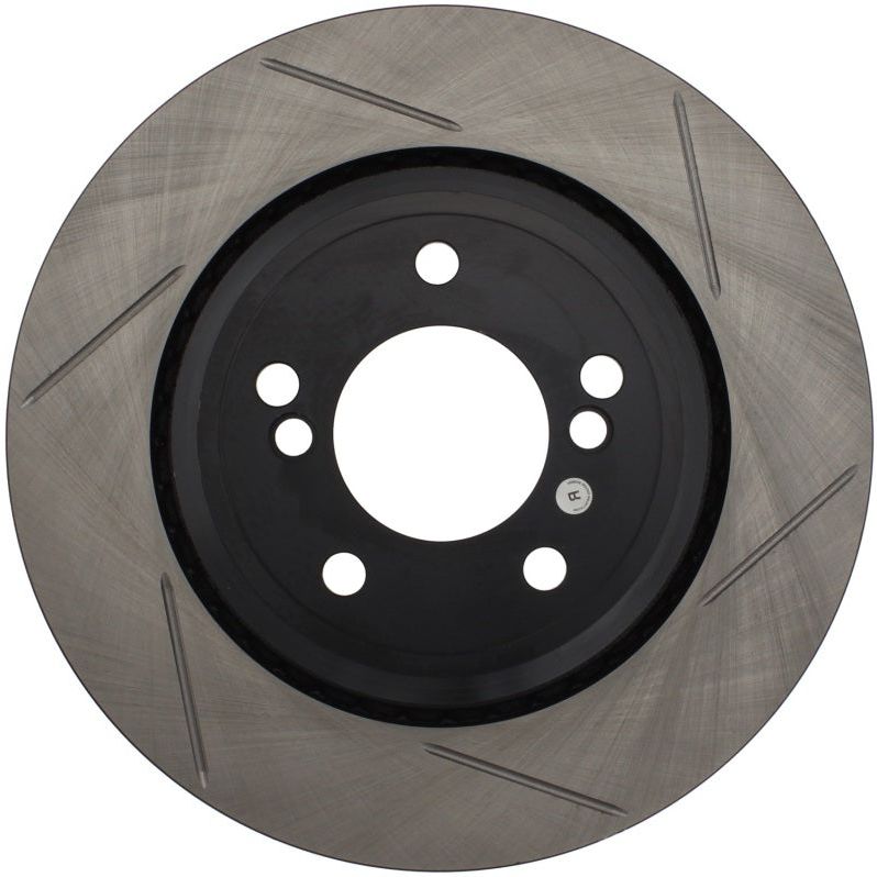 Stoptech 126.34054SL - STO126.34054SL - StopTech Power Slot 01-07 BMW M3 (E46) / 00-04 BMW M5 (E39) Rear Left Slotted Rotor - Shipped in Europe - Tuningsupply.com