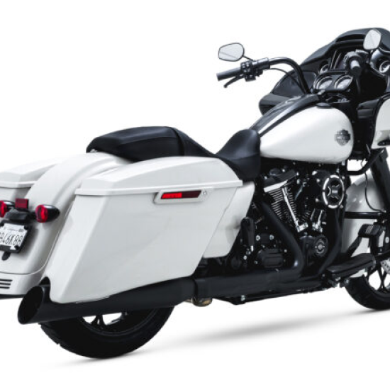 Vance and Hines 46764 - VAH46764 - Vance & Hines HD 17-25 Touring Blackslash 450 S/OS Black Slip-On Exhaust - Shipped in Europe - Tuningsupply.com