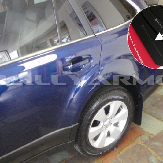Rally Armor MF16-UR-BLK/GRY - RALMF16-UR-BLK/GRY - Rally Armor 10-14 Subaru Outback Black UR Mud Flap w/ Grey Logo - Shipped in Europe - Tuningsupply.com