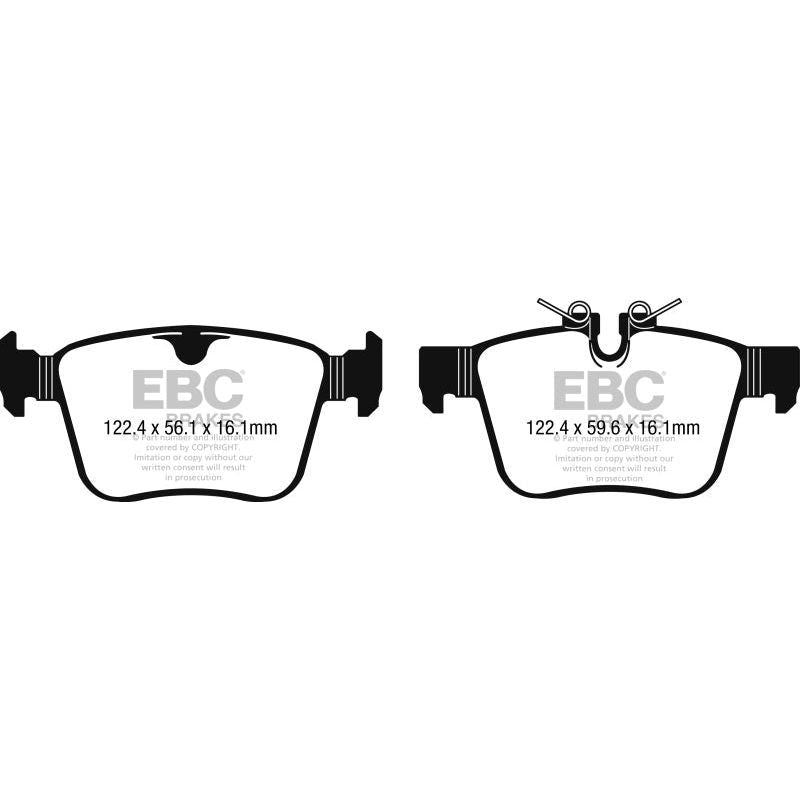 EBC UD1821 - EBCUD1821 - EBC 2016+ Jaguar F-Pace 2.0L TD (180) Ultimax2 Rear Brake Pads - Shipped in Europe - Tuningsupply.com