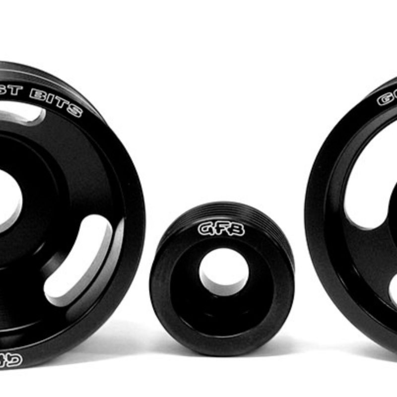 Go Fast Bits 2010 - GFB2010 - GFB 04-10 WRX/STI 3 Piece Under-Drive Pulley Kit w/ Belts (Crank Alternator & Power Steering) - Shipped in Europe - Tuningsupply.com