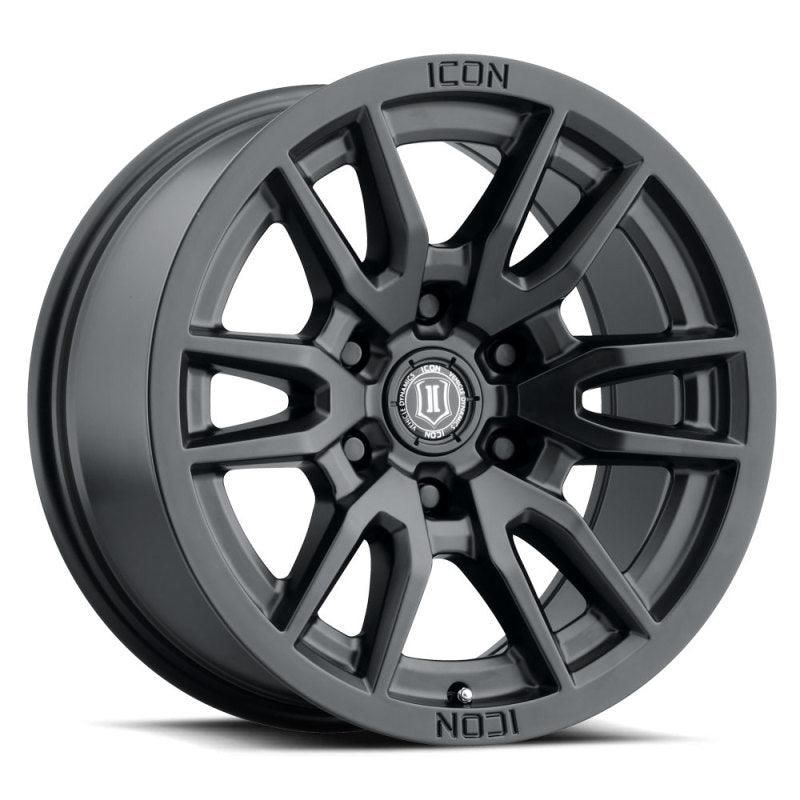ICON 2417856350SB - ICO2417856350SB - ICON Vector 6 17x8.5 6x135 6mm Offset 5in BS 87.1mm Bore Satin Black Wheel - Shipped in Europe - Tuningsupply.com