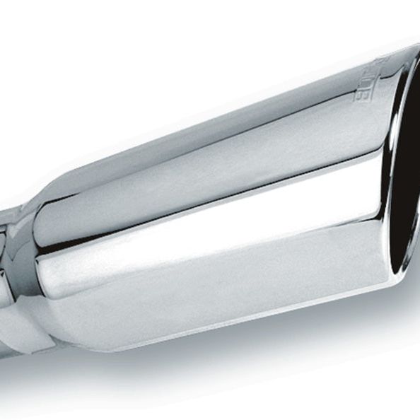 Borla 20249 - BOR20249 - Borla 4in Inlet 5in Round Rolled Angle Cut w/ Clamp x 14in Long Exhaust Tip - Shipped in Europe - Tuningsupply.com