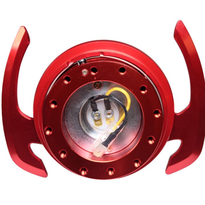 NRG SRK-700RD - NRGSRK-700RD - NRG Quick Release Kit Gen 4.0 - Red Body / Red Ring w/ Handles - Shipped in Europe - Tuningsupply.com