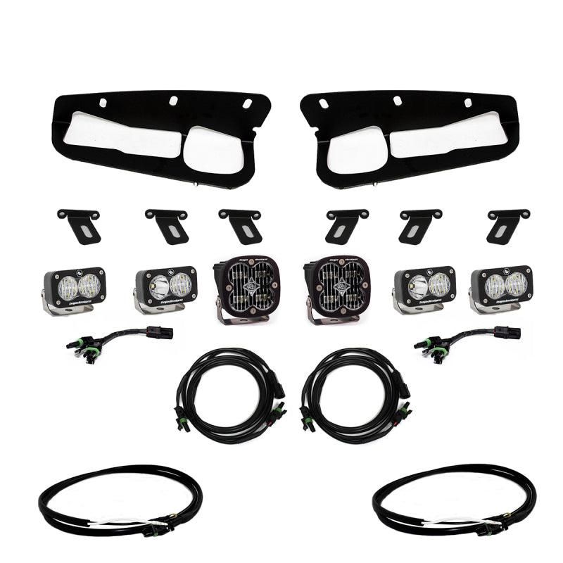Baja Designs 447761UP - BAJ447761UP - Baja Designs 2021+ Ford Bronco Clear SAE Fog Pocket Kit w/Upfitter - Shipped in Europe - Tuningsupply.com