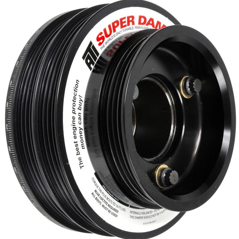 ATI ATI918599 - APPATI918599 - ATI Damper - 5.67in - Alum - (2) 4 Grv - Nissan RB26 - R32 Only - 1Pc - w/Power Steering Pulley - Shipped in Europe - Tuningsupply.com