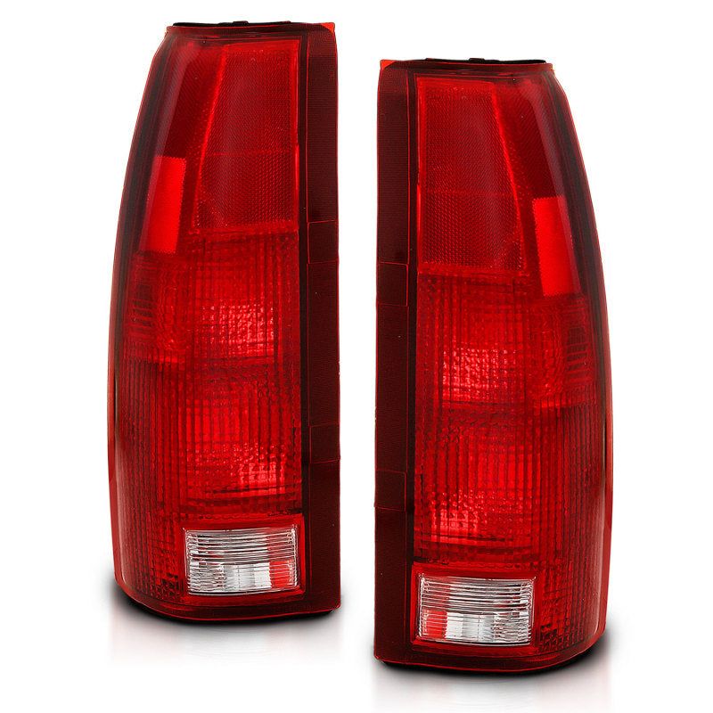 ANZO 311301 - ANZ311301 - ANZO 1988-1999 Chevy C1500 Taillight Red/Clear Lens (OE Replacement) - Shipped in Europe - Tuningsupply.com