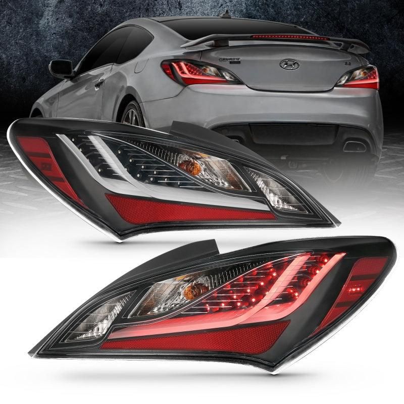 ANZO 321347 - ANZ321347 - ANZO 10-13 Hyundai Genesis 2DR LED Taillights Smoke - Shipped in Europe - Tuningsupply.com
