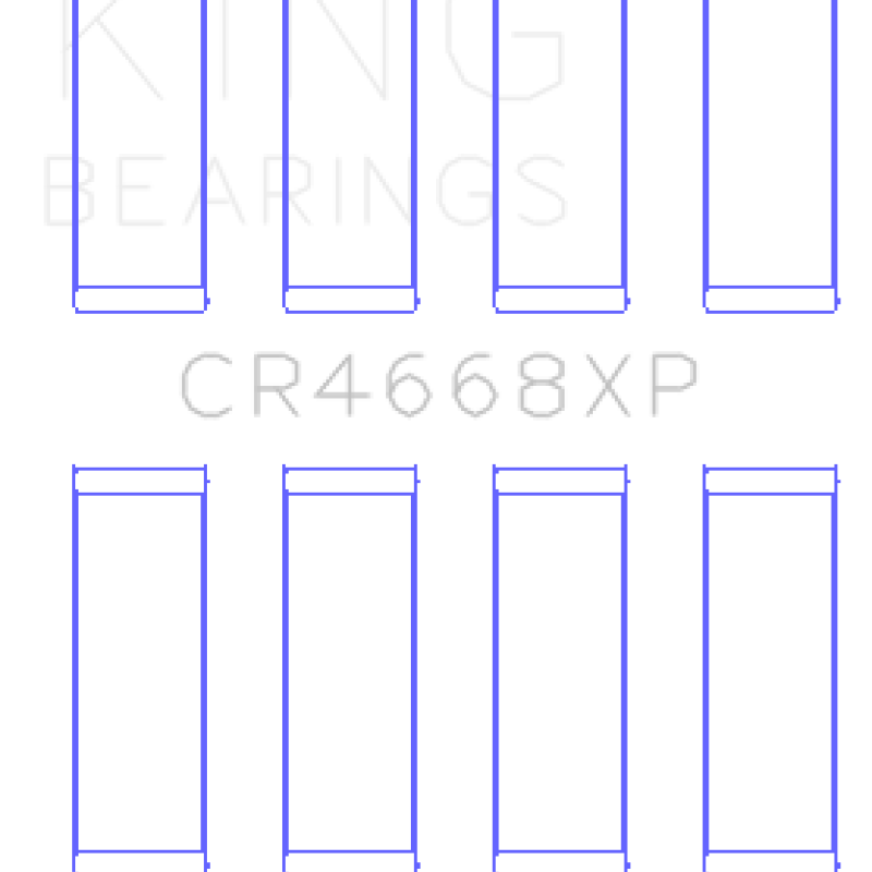 King Engine Bearings GCR4668XP - KINGCR4668XP - King 08-09 Chrysler Caliber SRT4/Mitsubishi/Hyundai/Kia World Engine Connecting Rod Bearing Set - Shipped in Europe - Tuningsupply.com