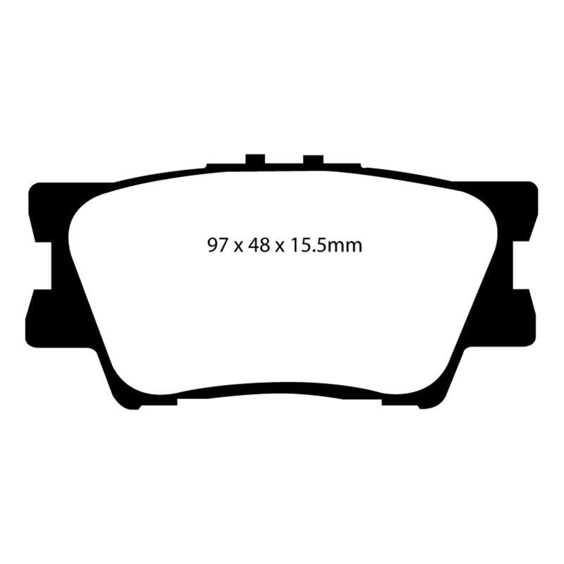 EBC DP61793 - EBCDP61793 - EBC 06-08 Toyota RAV 4 2.4 Greenstuff Rear Brake Pads - Shipped in Europe - Tuningsupply.com