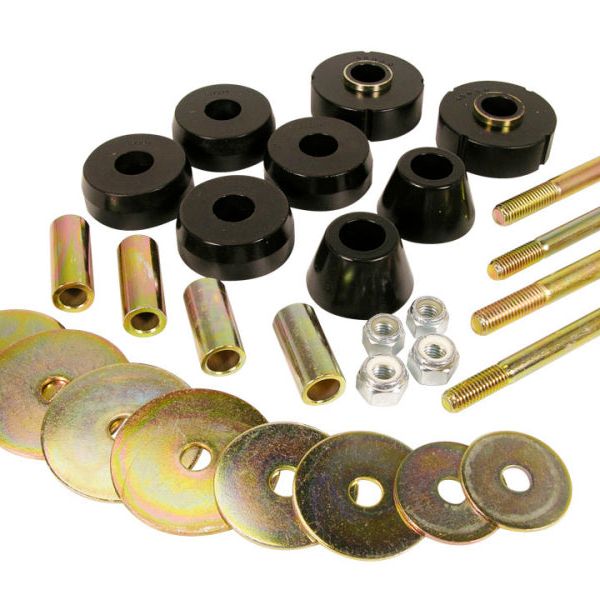 Prothane 7-118-BL - PRO7-118-BL - Prothane 63-66 Chevy C10 1/2Ton 2wd PU Body Mount - Black - Shipped in Europe - Tuningsupply.com