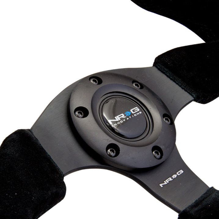 NRG RST-012S - NRGRST-012S - NRG Reinforced Steering Wheel (320mm) Suede w/Black Stitch - Shipped in Europe - Tuningsupply.com