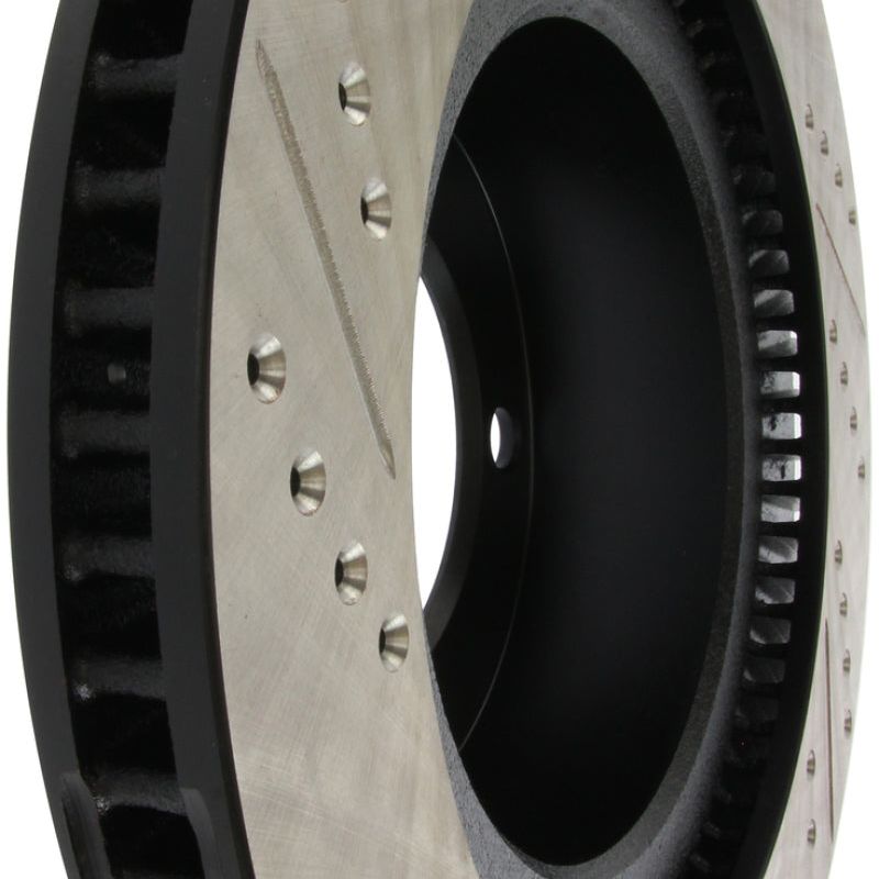 Stoptech 127.44156L - STO127.44156L - StopTech 07-09 Toyota Tundra / 08-09 Toyota Sequoia Front Left Slotted & Drilled Rotor - Shipped in Europe - Tuningsupply.com