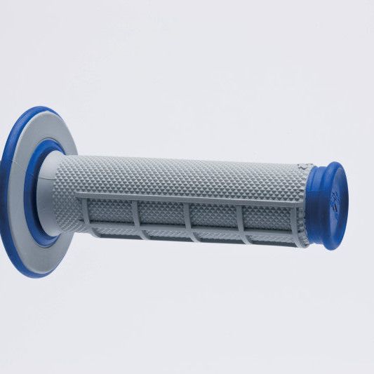 Renthal G157 - RENG157 - Renthal MX Dual Compound Grips 1/2 Waffle - Grey/ Blue - Shipped in Europe - Tuningsupply.com