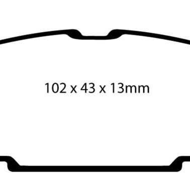 EBC DP41685R - EBCDP41685R - EBC 04-05 Mazda Miata MX5 1.8 (Sports Suspension) Yellowstuff Rear Brake Pads - Shipped in Europe - Tuningsupply.com