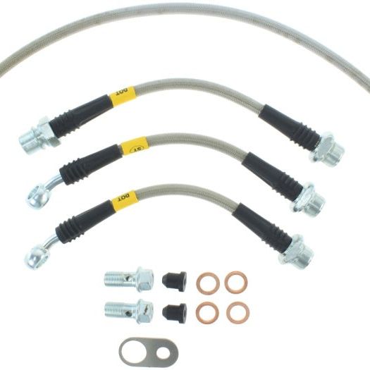Stoptech 950.44525 - STO950.44525 - StopTech 08-11 Scion xB Rear Stainless Steel Brake Lines - Shipped in Europe - Tuningsupply.com