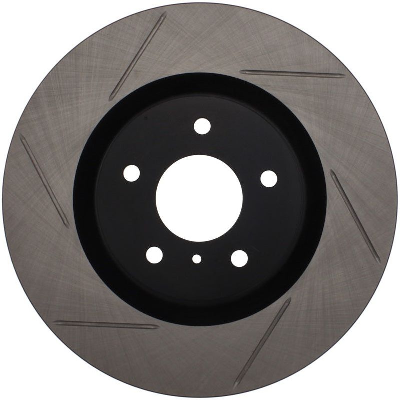 Stoptech 126.42076SR - STO126.42076SR - StopTech Power Slot 03-07 350z/ 03-04 G35 w/ Brembo SportStop Slotted Front Right Rotor - Shipped in Europe - Tuningsupply.com