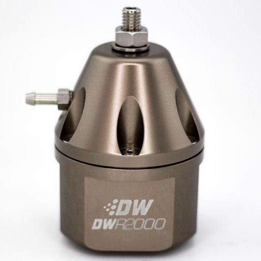 DeatschWerks 6-2000-FRT - DWK6-2000-FRT - DeatschWerks DWR2000 Adjustable Fuel Pressure Regulator - Titanium - Shipped in Europe - Tuningsupply.com