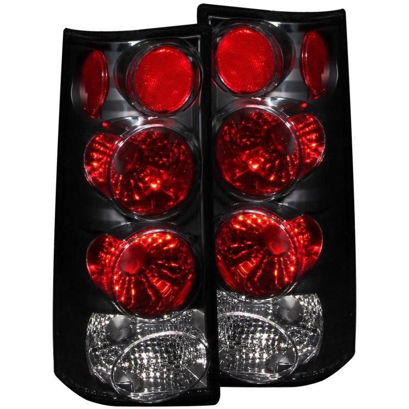 ANZO 211148 - ANZ211148 - ANZO 1996-2002 GMC Savana Taillights Black - Shipped in Europe - Tuningsupply.com