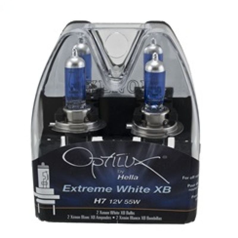 Hella LAH71071362 - HELLAH71071362 - Hella Optilux 12V/55W H7 Extreme Blue Bulb (Pair) - Shipped in Europe - Tuningsupply.com