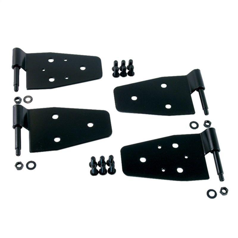 Rugged Ridge 11202.01 - RUG11202.01 - Rugged Ridge 87-06 Jeep Wrangler Black Door Hinge Kit - Shipped in Europe - Tuningsupply.com