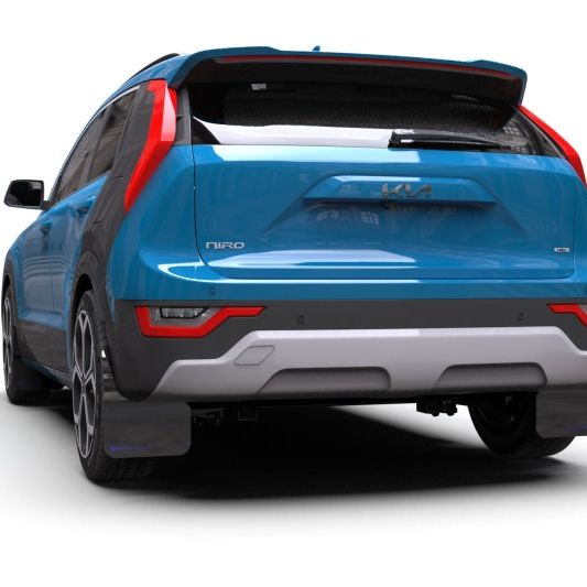 Rally Armor MF21-UR-BLK-DGRY - RALMF21-UR-BLK-DGRY - Rally Armor 23-25 Kia Niro SG2 Black UR Mud Flap Dark Grey Logo - Shipped in Europe - Tuningsupply.com