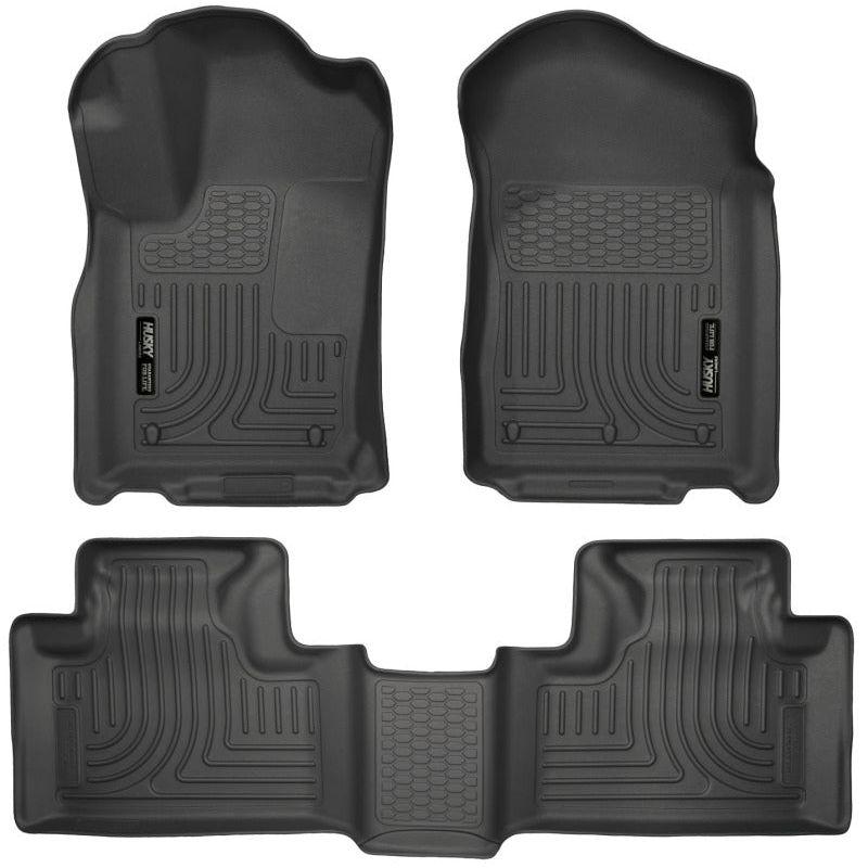 Husky Liners 99051 - HSL99051 - Husky Liners 11-13 Dodge Durango / 11-13 Jeep Grand Cherokee WeatherBeater Combo Black Floor Liners - Shipped in Europe - Tuningsupply.com