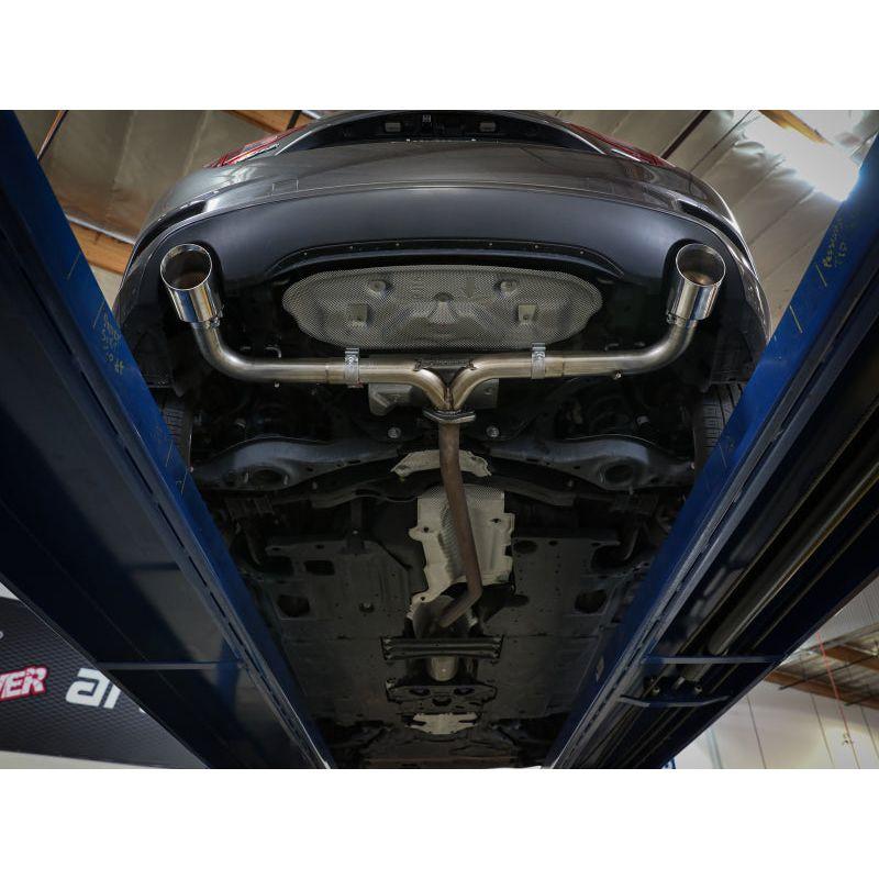aFe 49-37014-C - AFE49-37014-C - aFe Takeda 2-1/2in 304 SS Axle-Back Exhaust w/ Carbon Fiber Tips 14-18 Mazda 3 L4 2.0L/2.5L - Shipped in Europe - Tuningsupply.com