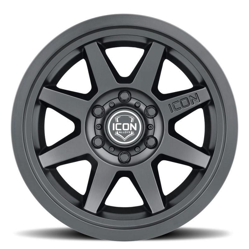 ICON 1917858347SB - ICO1917858347SB - ICON Rebound 17x8.5 6x5.5 0mm Offset 4.75in BS 106.1mm Bore Satin Black Wheel - Shipped in Europe - Tuningsupply.com