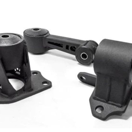 Innovative Mounts 10950-75A - INM10950-75A - Innovative 09-13 Honda FIT/JAZZ L-Series Black Steel Mounts 75A Bushings - Shipped in Europe - Tuningsupply.com