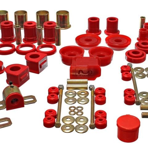 Energy Suspension 3.18130R - ENG3.18130R - Energy Suspension 93-02 Chevrolet Camaro Red Hyper-flex Master Bushing Set - Shipped in Europe - Tuningsupply.com