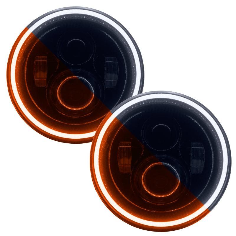 ORACLE Lighting 5769-123 - ORL5769-123 - Oracle 07-18 Jeep Wrangler JK Switchback LED Halo Headlights - Amber/White - Switchback - Shipped in Europe - Tuningsupply.com