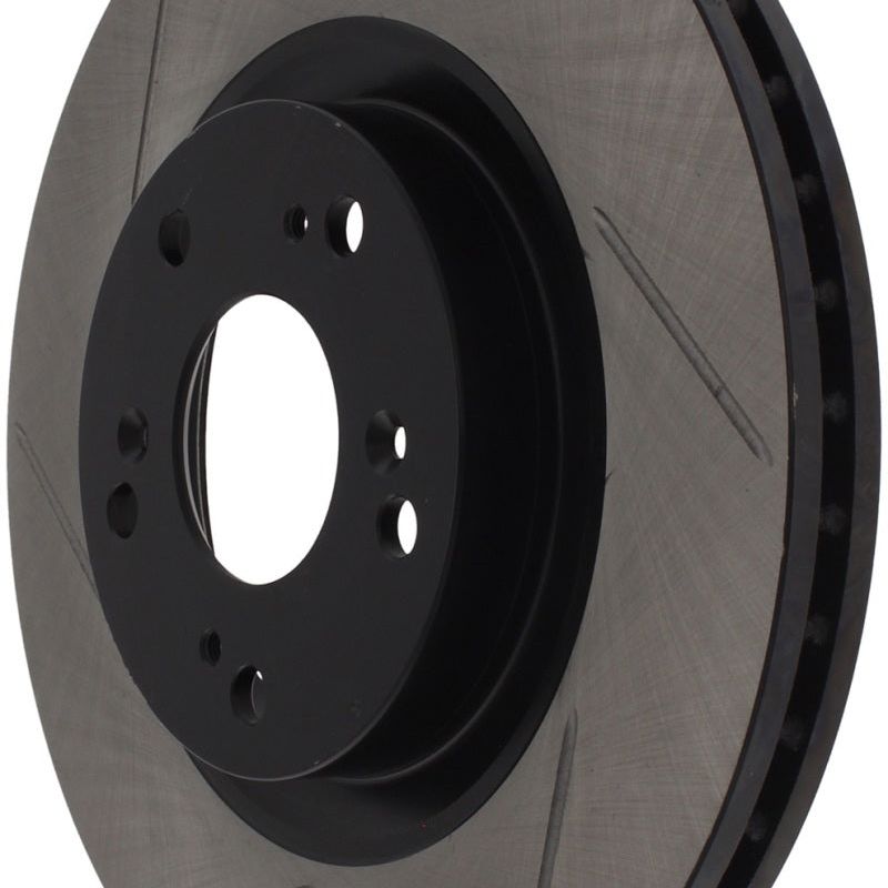Stoptech 126.40057SR - STO126.40057SR - StopTech Power Slot Slotted 06-08 Honda Civic Si Front Right Rotor - Shipped in Europe - Tuningsupply.com