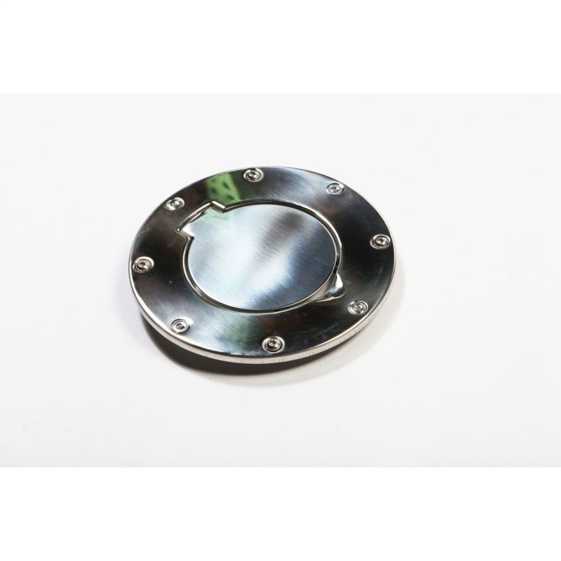Rugged Ridge 11134.01 - RUG11134.01 - Rugged Ridge 97-06 Jeep Wrangler TJ Stainless Steel Non-Locking Gas Cap Door - Shipped in Europe - Tuningsupply.com
