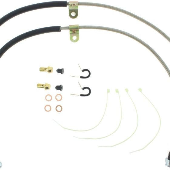 Stoptech 950.42017 - STO950.42017 - StopTech 09+ Nissan GTR Stainless Steel Front Brake Lines - Shipped in Europe - Tuningsupply.com