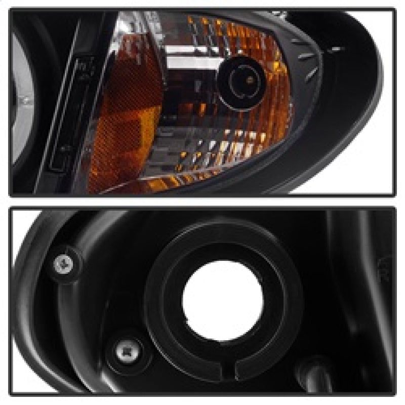 SPYDER 5042415 - SPY5042415 - Spyder BMW E46 3-Series 02-05 4DR Projector Headlights 1PC LED Halo Blk PRO-YD-BMWE4602-4D-AM-BK - Shipped in Europe - Tuningsupply.com