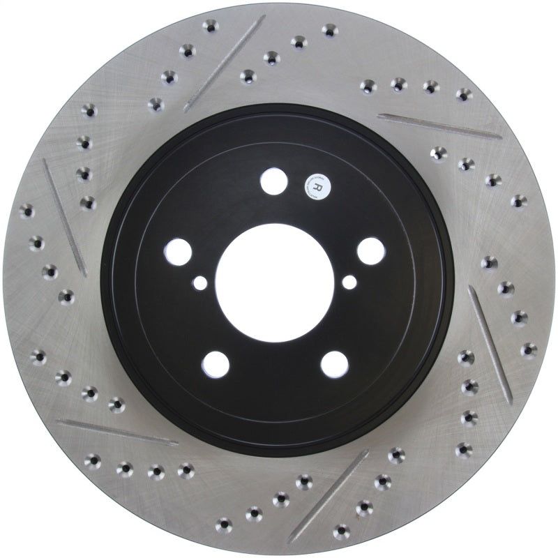 Stoptech 127.47021R - STO127.47021R - StopTech Slotted & Drilled Sport Brake Rotor - Shipped in Europe - Tuningsupply.com
