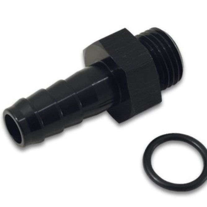 Vibrant 11319 - VIB11319 - Vibrant Aluminum Male -8AN ORB to 1/2in Barb w/O-Ring - Anodized Black - Shipped in Europe - Tuningsupply.com