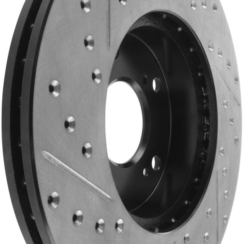 Stoptech 127.40036L - STO127.40036L - StopTech 06-08 Civic GX / 02-04 CR-V / 98-02 Honda Accord V6 / 03-07 Accord 4 cyl/V6 MT Slotted & D - Shipped in Europe - Tuningsupply.com