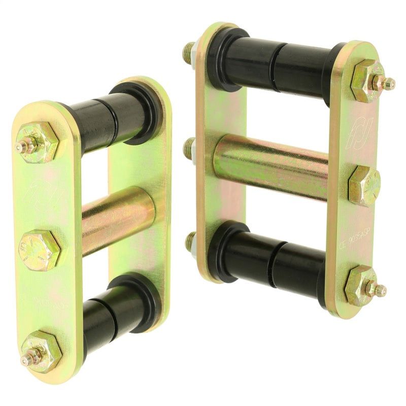 RockJock CE-9034 - ROKCE-9034 - RockJock 76-86 CJ HD Leaf Spring Shackles Rear w/ Urethane Bushings HD Greasable Bolts Pair - Shipped in Europe - Tuningsupply.com