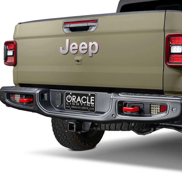 ORACLE Lighting 5881-504 - ORL5881-504 - Oracle Jeep Gladiator JT Rear Bumper LED Reverse Lights w/ Plug & Play Harness - 6000K - Shipped in Europe - Tuningsupply.com