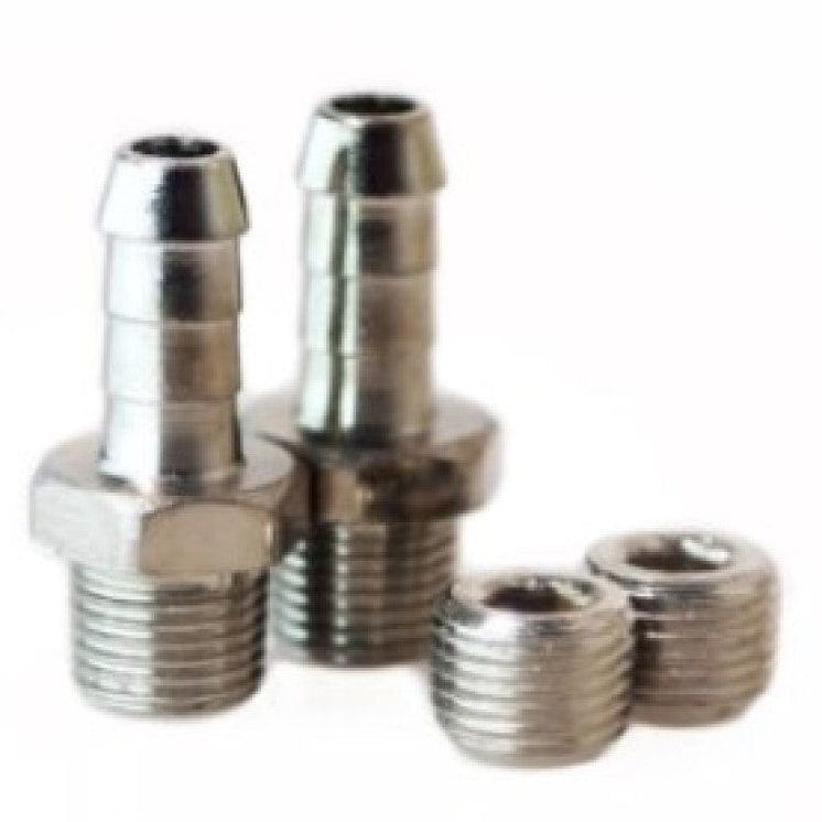 Turbosmart TS-0502-3009 - TURTS-0502-3009 - Turbosmart WG50/60 1/8NPT - 6MM Hose Tail Fitting Kit w/ Plug - Shipped in Europe - Tuningsupply.com