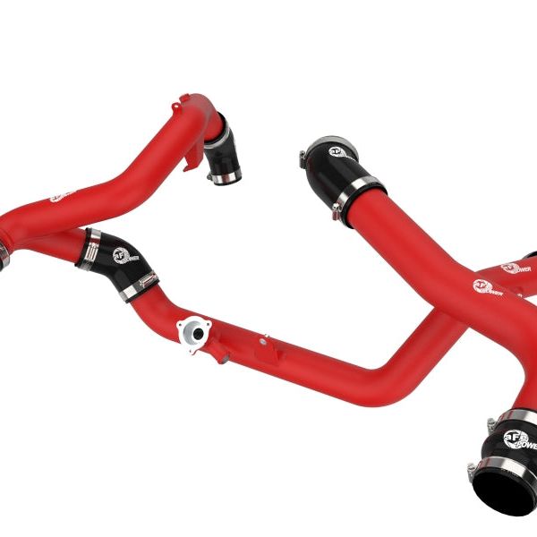 aFe 46-20654-R - AFE46-20654-R - aFe 20-23 Ford Explorer ST V6 3.0L (tt) BladeRunner Aluminum Hot and Cold Charge Pipe Kit - Red - Shipped in Europe - Tuningsupply.com