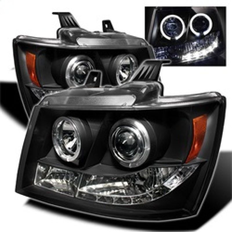 SPYDER 5009647 - SPY5009647 - Spyder Chevy Suburban 1500 07-14 Projector Headlights LED Halo LED Blk PRO-YD-CSUB07-HL-BK - Shipped in Europe - Tuningsupply.com