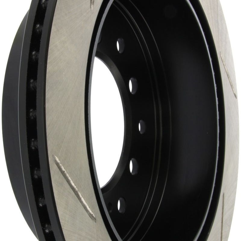 Stoptech 126.44128SL - STO126.44128SL - StopTech Power Slot 01-07 Toyota Sequoia/03-09 4 Runner / 03-09 Lexus GX470 Slotted Left Rear Rotor - Shipped in Europe - Tuningsupply.com