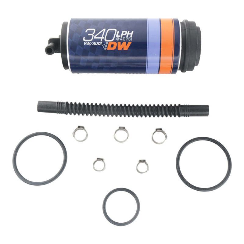 DeatschWerks 9-355-1025 - DWK9-355-1025 - Deatschwerks DW340V Series 340lph In-Tank Fuel Pump w/ Install Kit For VW and Audi 1.8T FWD - Shipped in Europe - Tuningsupply.com