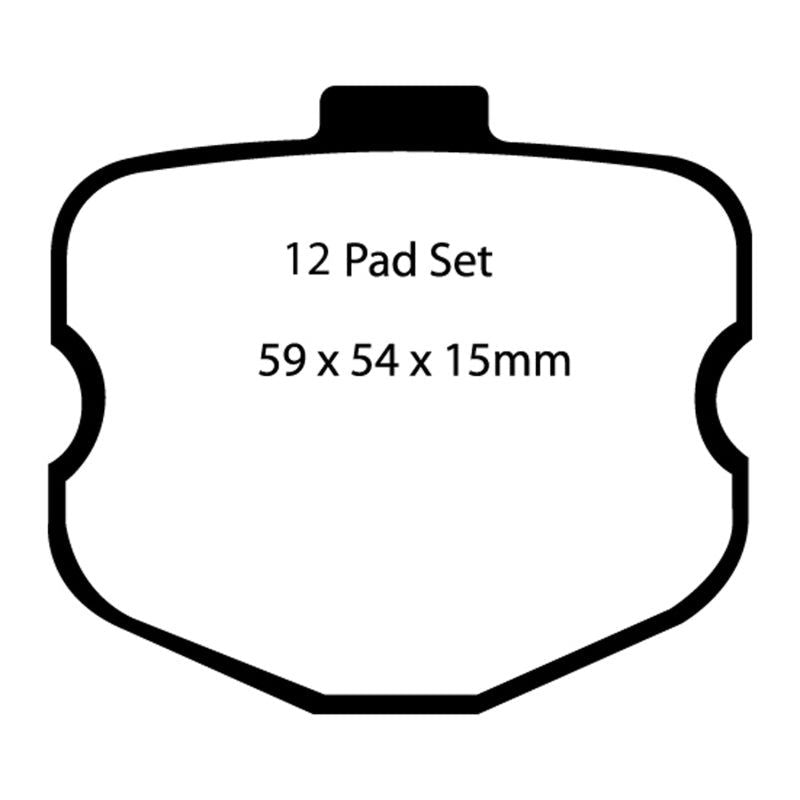 EBC DP51771NDX - EBCDP51771NDX - EBC 06-08 Chevrolet Corvette (C6) 7.0 (Z06) Bluestuff Front Brake Pads - Shipped in Europe - Tuningsupply.com
