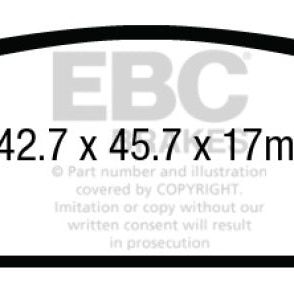 EBC ED93022 - EBCED93022 - EBC 15+ Gac Yukon XL / Denali XL 1500 Extra Duty Rear Brake Pads - Shipped in Europe - Tuningsupply.com