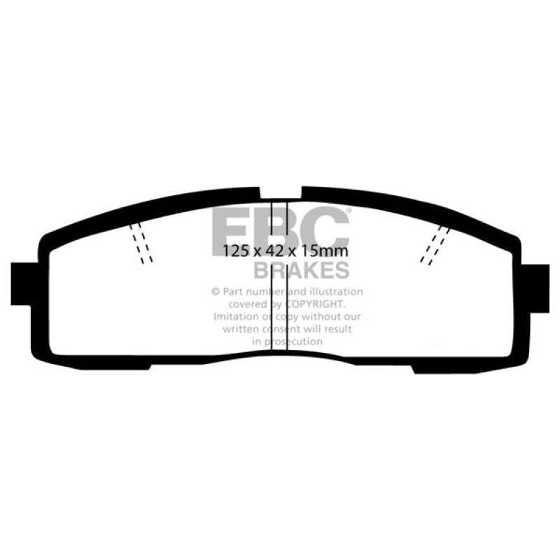 EBC DP4608/2R - EBCDP4608/2R - EBC 86-92 Toyota Supra 2.8 Yellowstuff Rear Brake Pads - Shipped in Europe - Tuningsupply.com